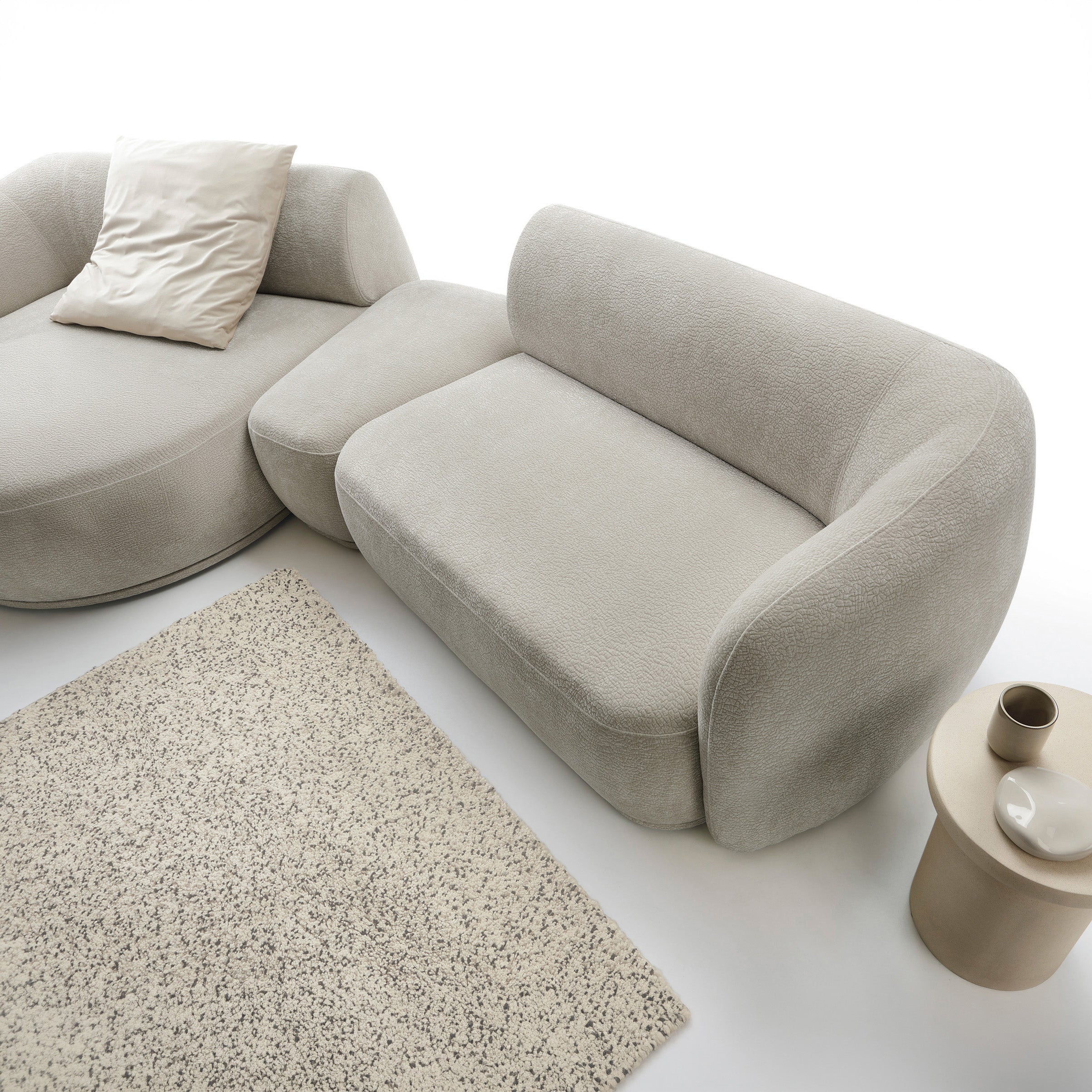 selsey-bommo-modulare-eckcouch-l-form-mit-hocker-linksseitig-grau-beige-chenille image 2