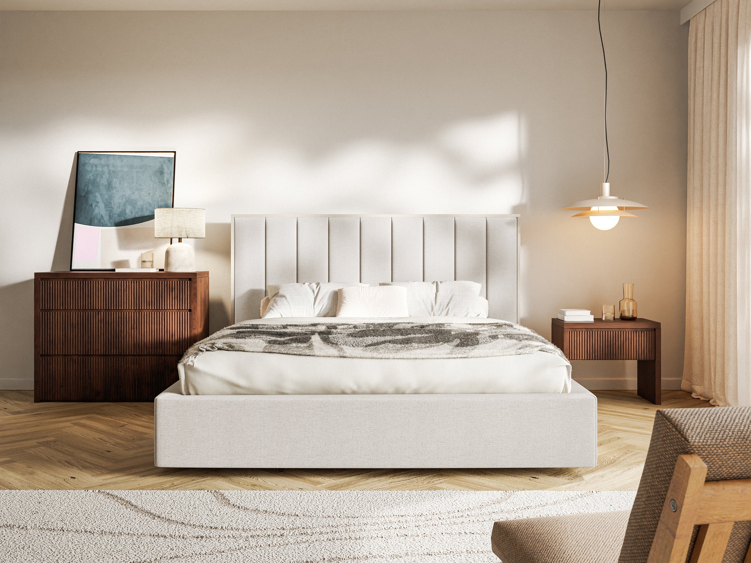 selsey-togents-polsterbett-140x200-cm-mit-stauraum-hellbeiger-hydrophober-chenil image 3