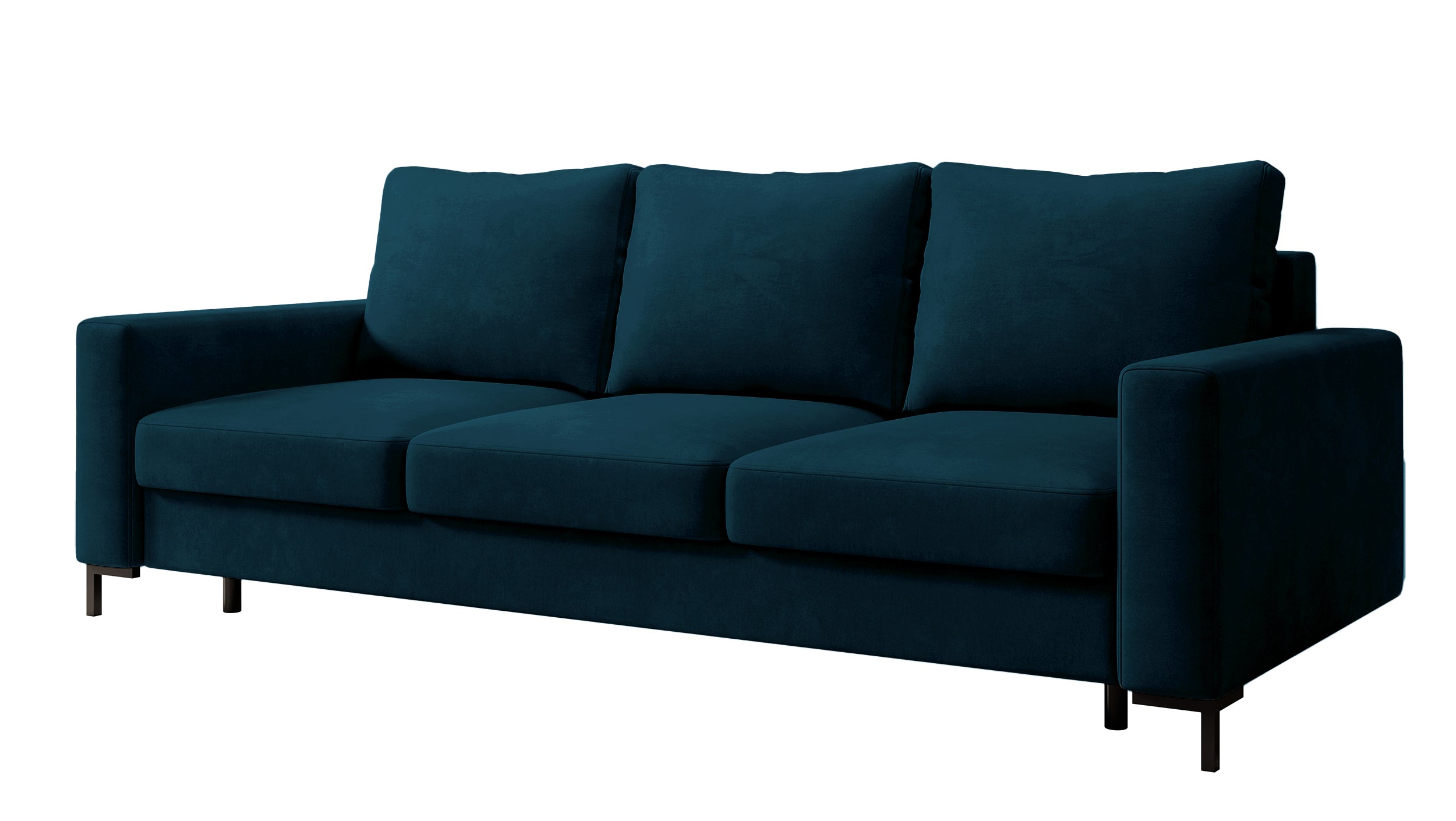 selsey-mokpeo-dreisitziges-ausklappbares-sofa-mit-stauraum-dunkelblauer-samtvelo image 1