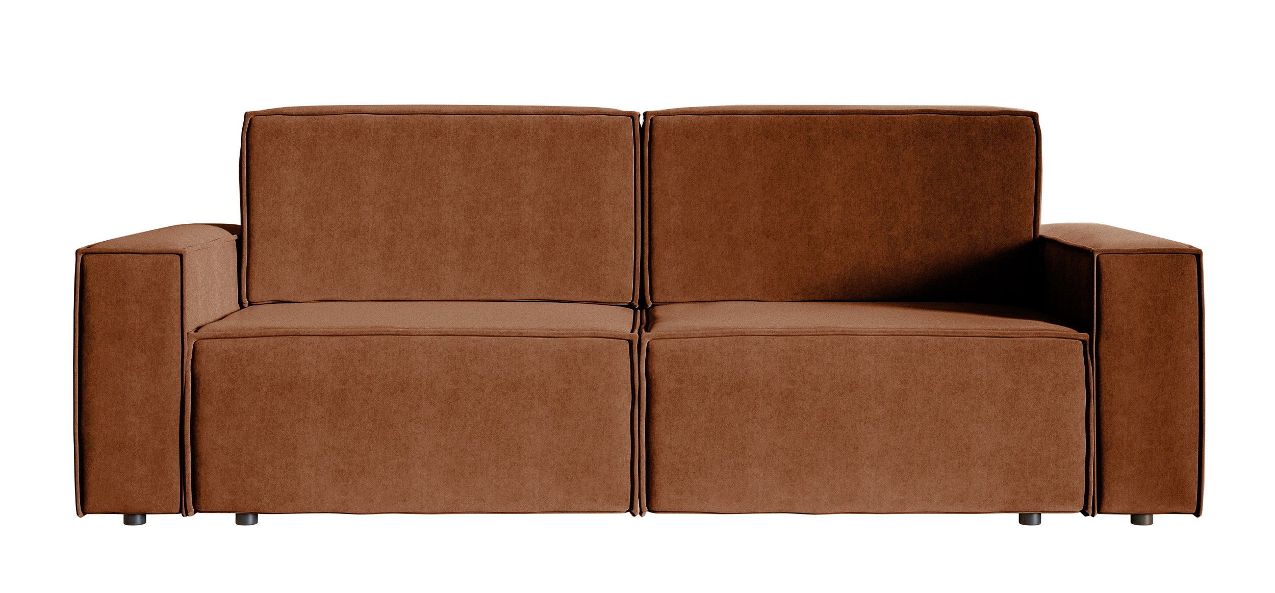 selsey-copertino-dreisitziges-ausklappbares-sofa-kupfer-velours image 1