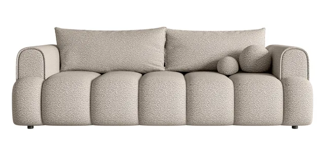 selsey-dandelino-dreisitziges-sofa-mit-schlaffunktion-hellbeige-boucl image 1