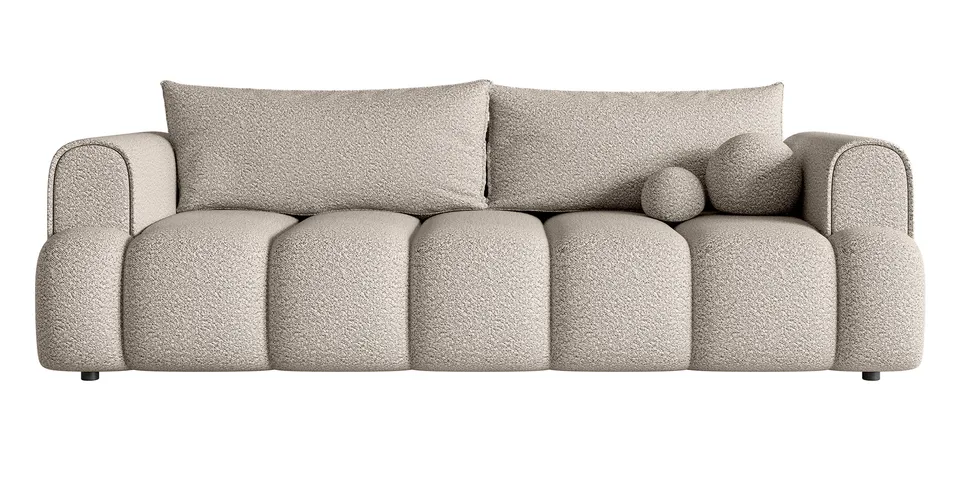 selsey-dandelino-dreisitziges-sofa-mit-schlaffunktion-hellbeige-boucl image 1