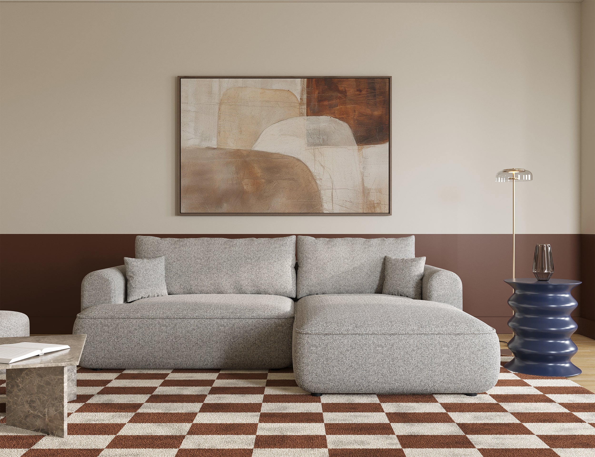 selsey-ovo-ecksofa-l-f-rmig-rechts-mit-schlaffunktion-grau-beige-flechtoptik image 2