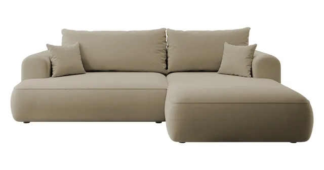 selsey-ovo-ecksofa-mit-schlaffunktion-rechts-l-form-beige-samt-mit-stauraum image 1