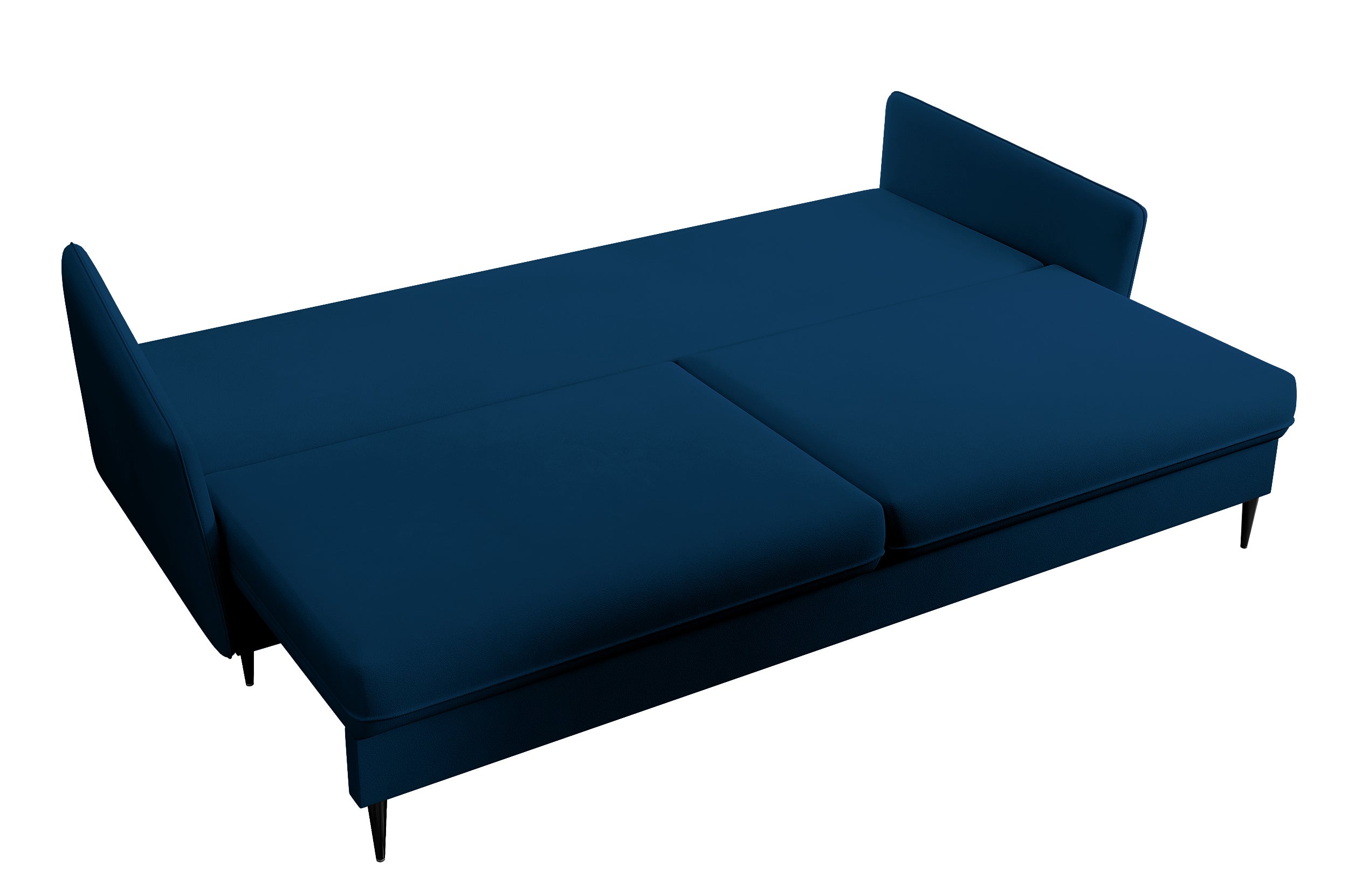 selsey-volio-3-sitzer-sofa-ausklappbar-samtblau-wasserabweisend-mit-schwarzen-be image 8