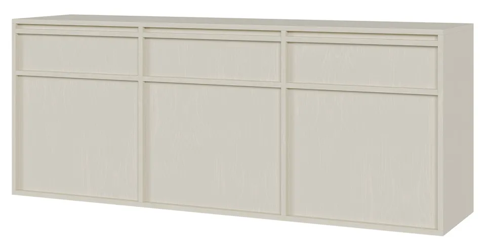 selsey-evo-h-ngende-dreit-rige-kommode-154-cm-sandbeige-mit-schubladen image 1