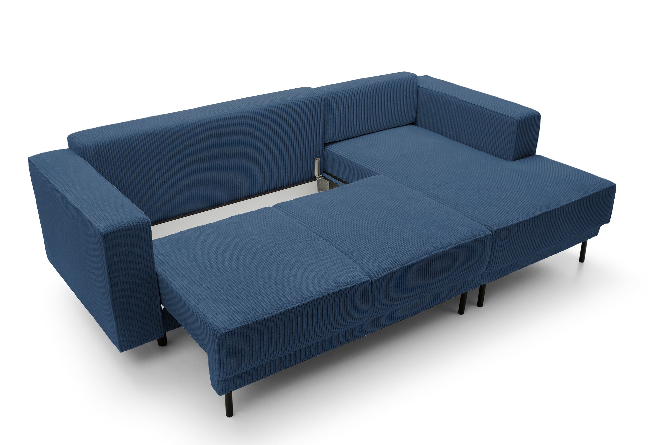selsey-rodario-mini-ecksofa-mit-schlaffunktion-l-rechts-dunkelblauer-cord-mit-st image 6