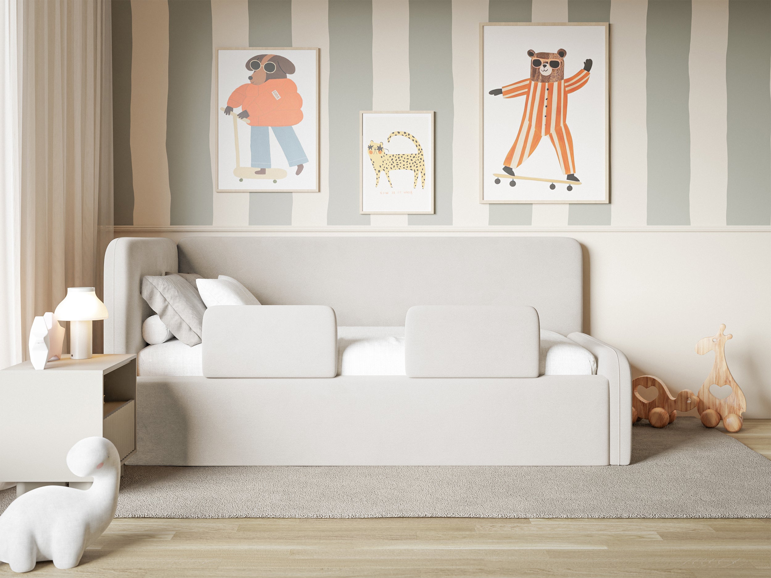 selsey-fanklo-jugendbett-90x200-cm-links-mit-stauraum-hellbeiger-samt image 4