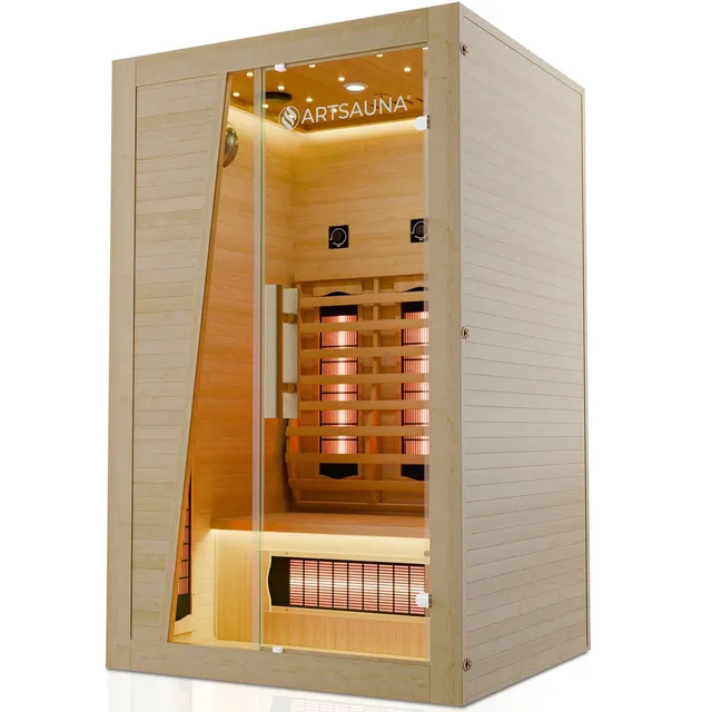 juskys-infrarotkabine-bergen-115-f-r-2-personen-hemlock image 1