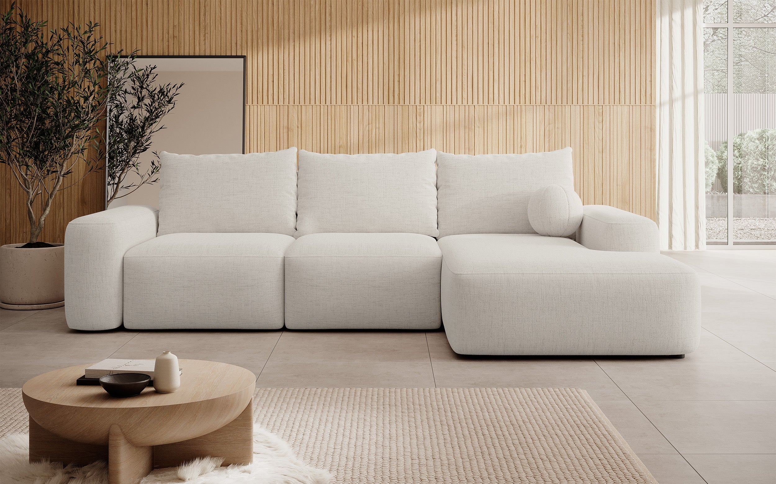 selsey-carnos-ecksofa-l-f-rmig-mit-schlaffunktion-creme-chenille-hydrophob-recht image 3