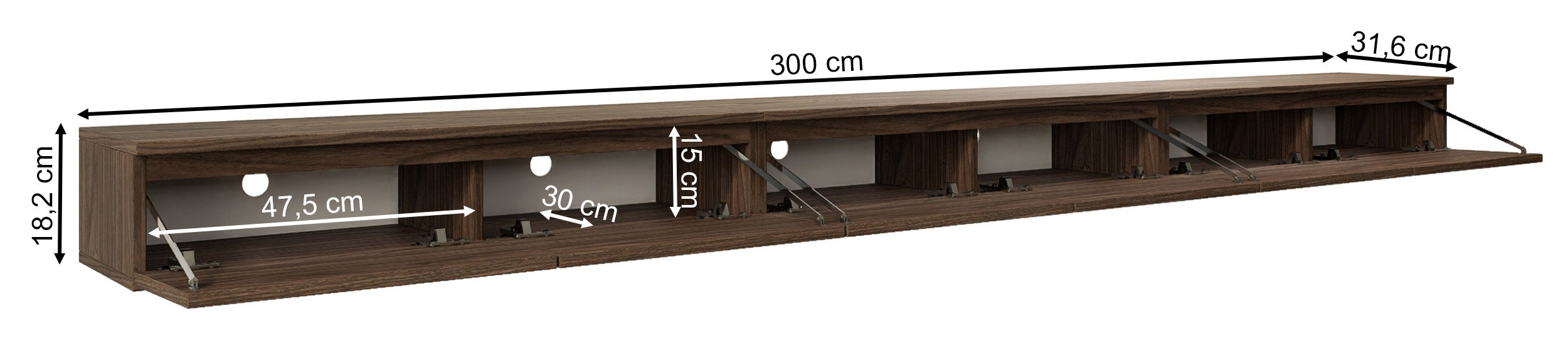 selsey-bemmi-slim-h-ngender-tv-schrank-300-cm-wisconsin-nussbaum-3-teilig image 7