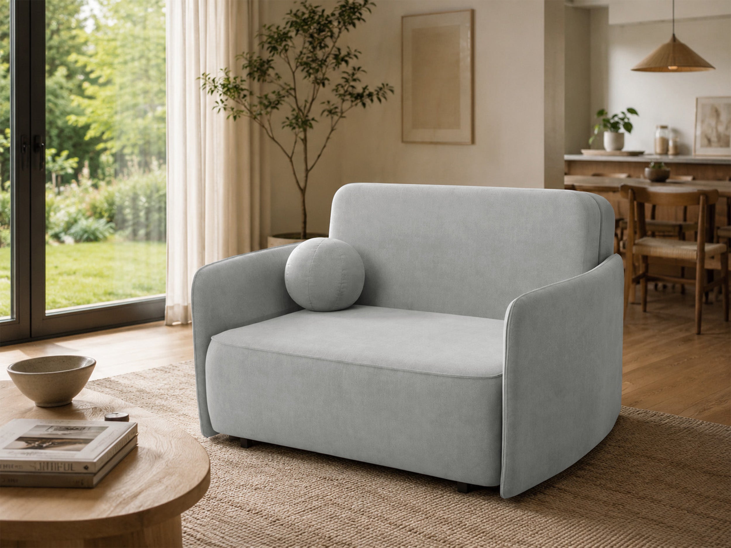 selsey-paxi-145-cm-ausziehbares-zweisitzer-sofa-mit-stauraum-hellgrau-chenille image 4