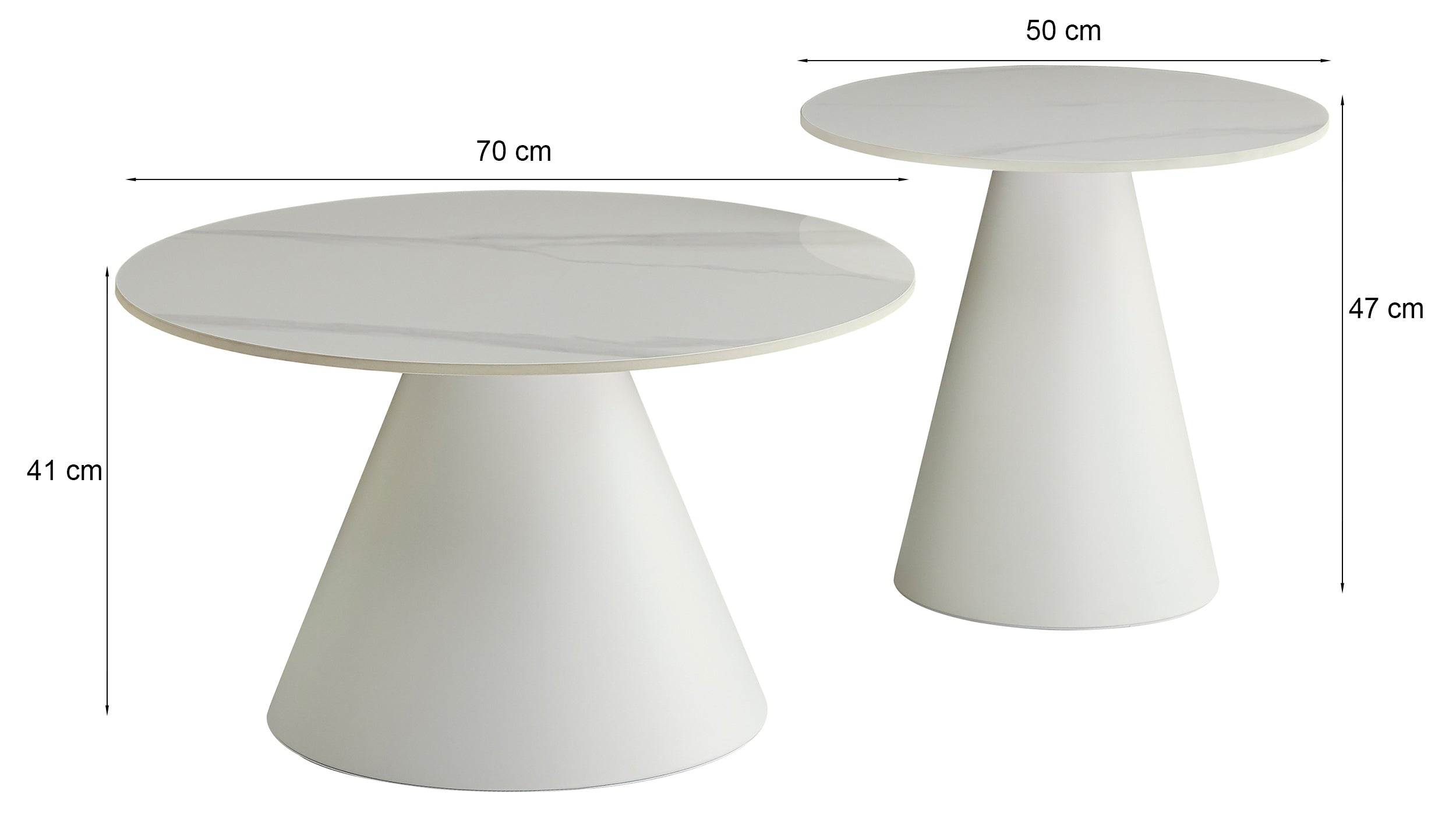 selsey-blonco-couchtisch-set-rund-50-und-70-cm-wei-mit-steinplatte-und-metallges image 4