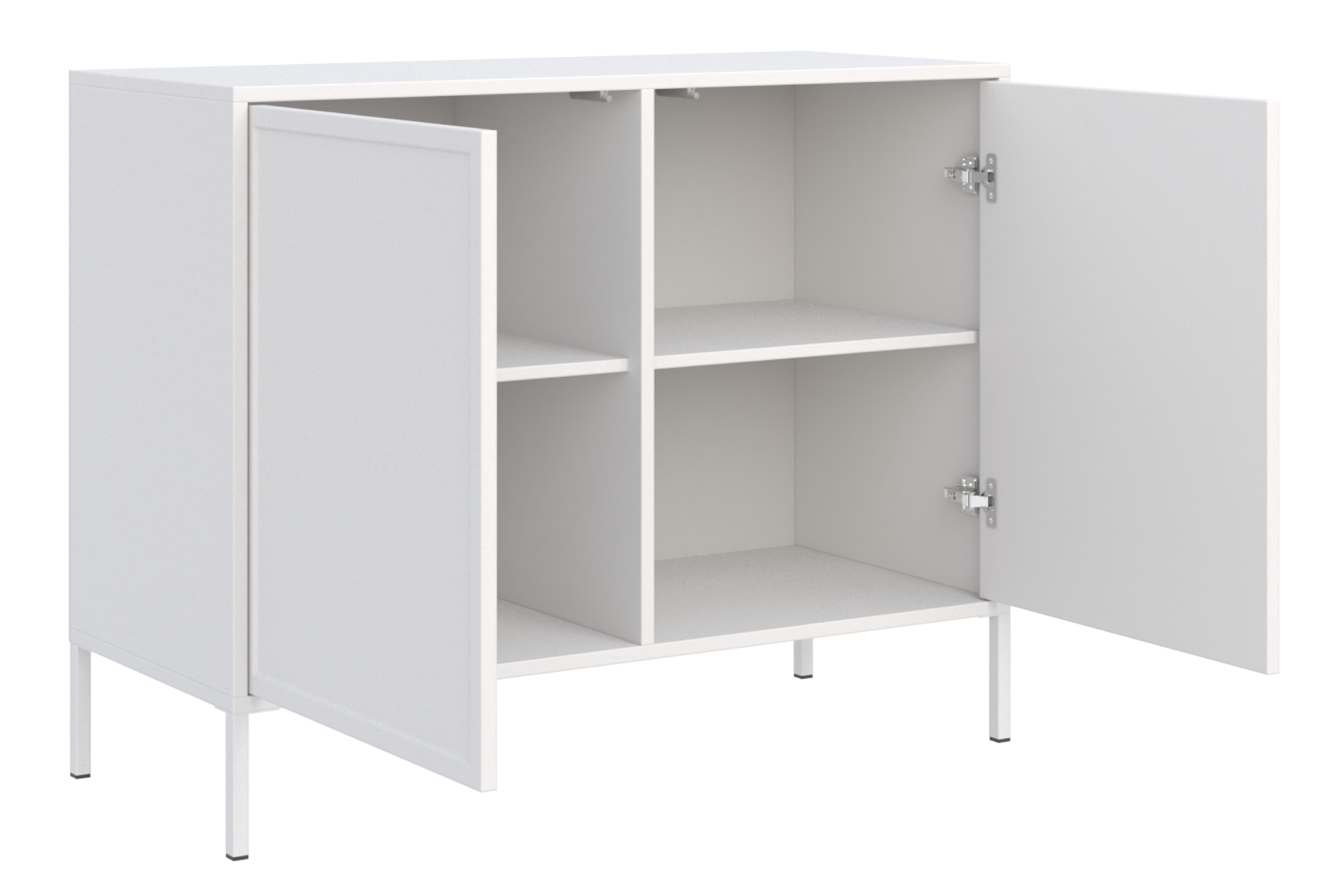 selsey-velveto-zweit-rige-kommode-100-cm-wei-push-to-open image 3