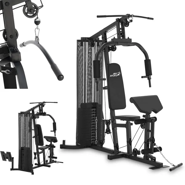 juskys-kraftstation-profigym-3000-multifunktionale-fitnessstation-mit-77-kg-gewi image 1
