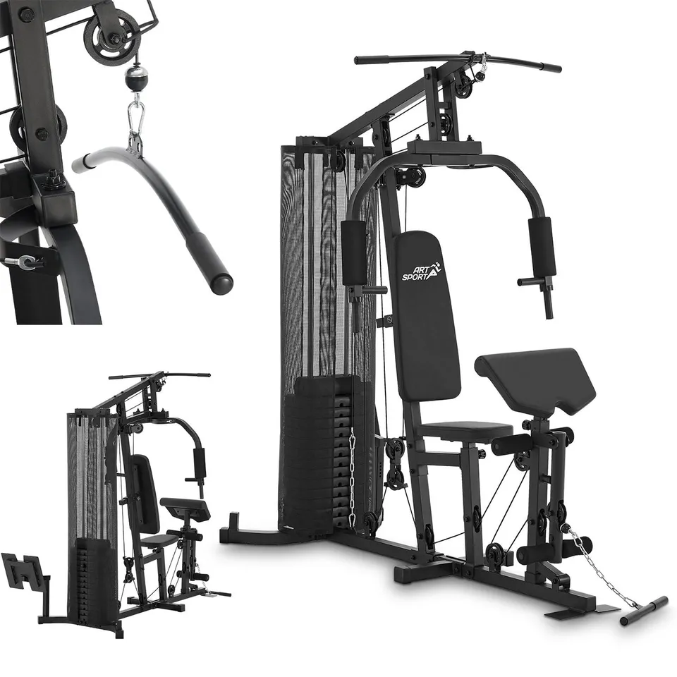 juskys-kraftstation-profigym-3000-multifunktionale-fitnessstation-mit-77-kg-gewi image 1