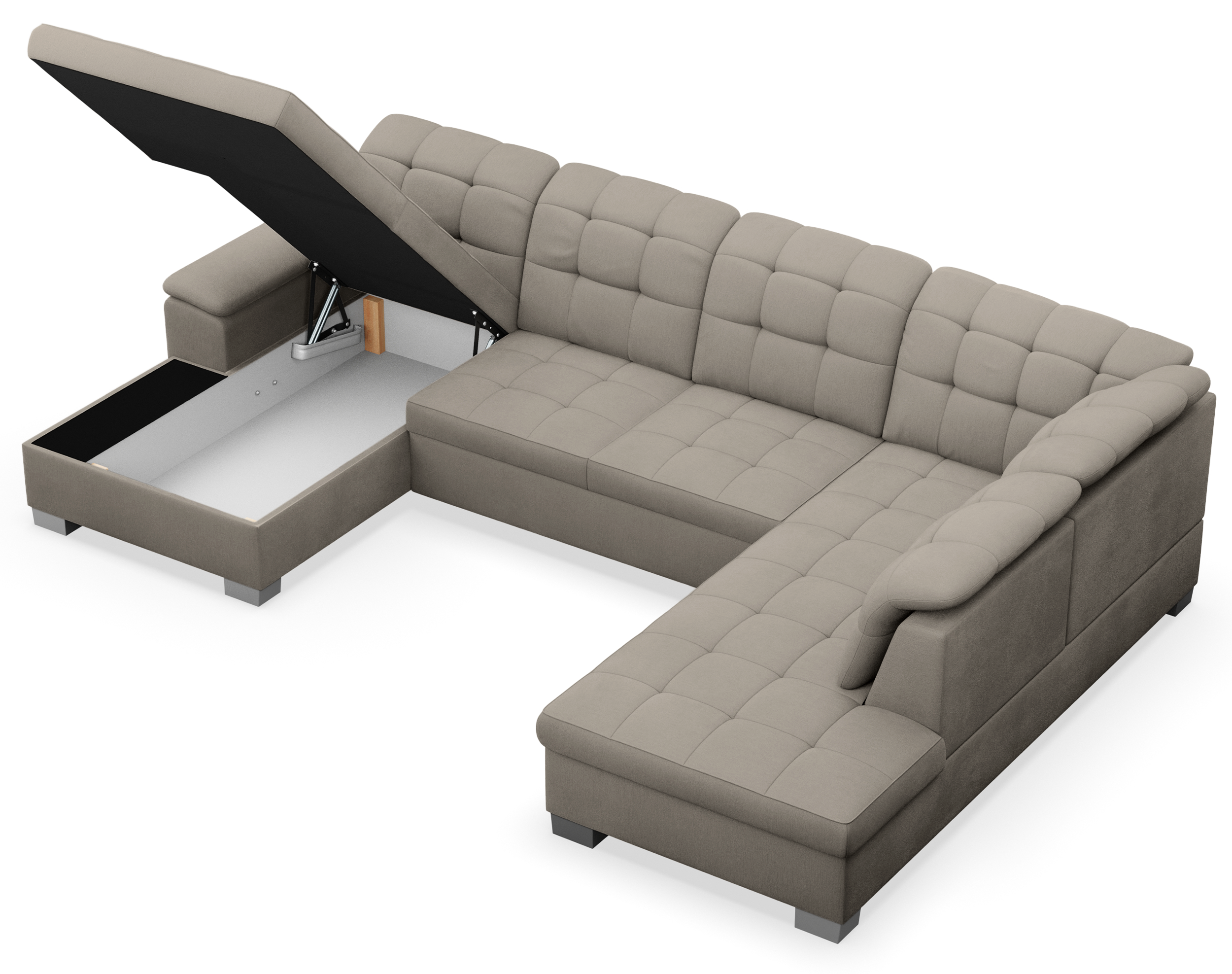 selsey-jamaal-ecksofa-u-f-rmig-links-mit-schlaffunktion-und-stauraum-grau-beige image 6