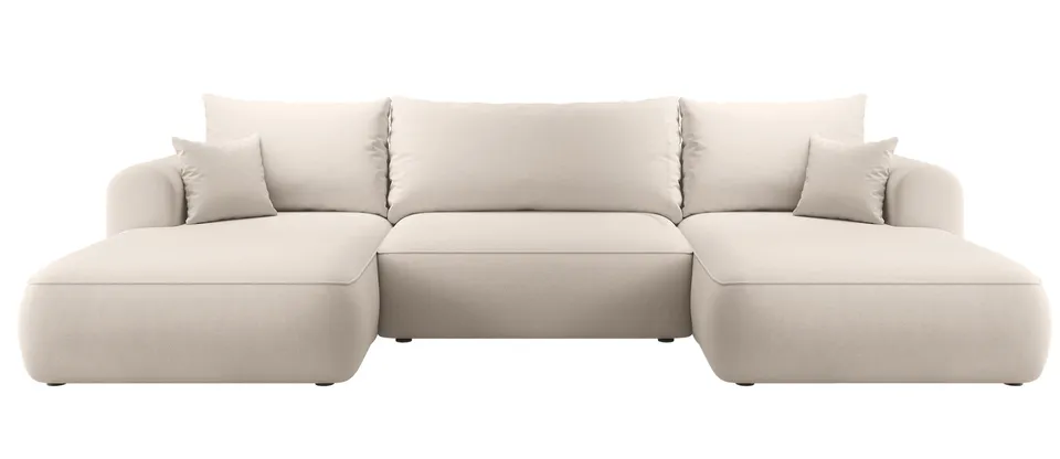 selsey-ovo-ecksofa-u-f-rmig-mit-schlaffunktion-und-stauraum-in-hellbeige-samt image 1