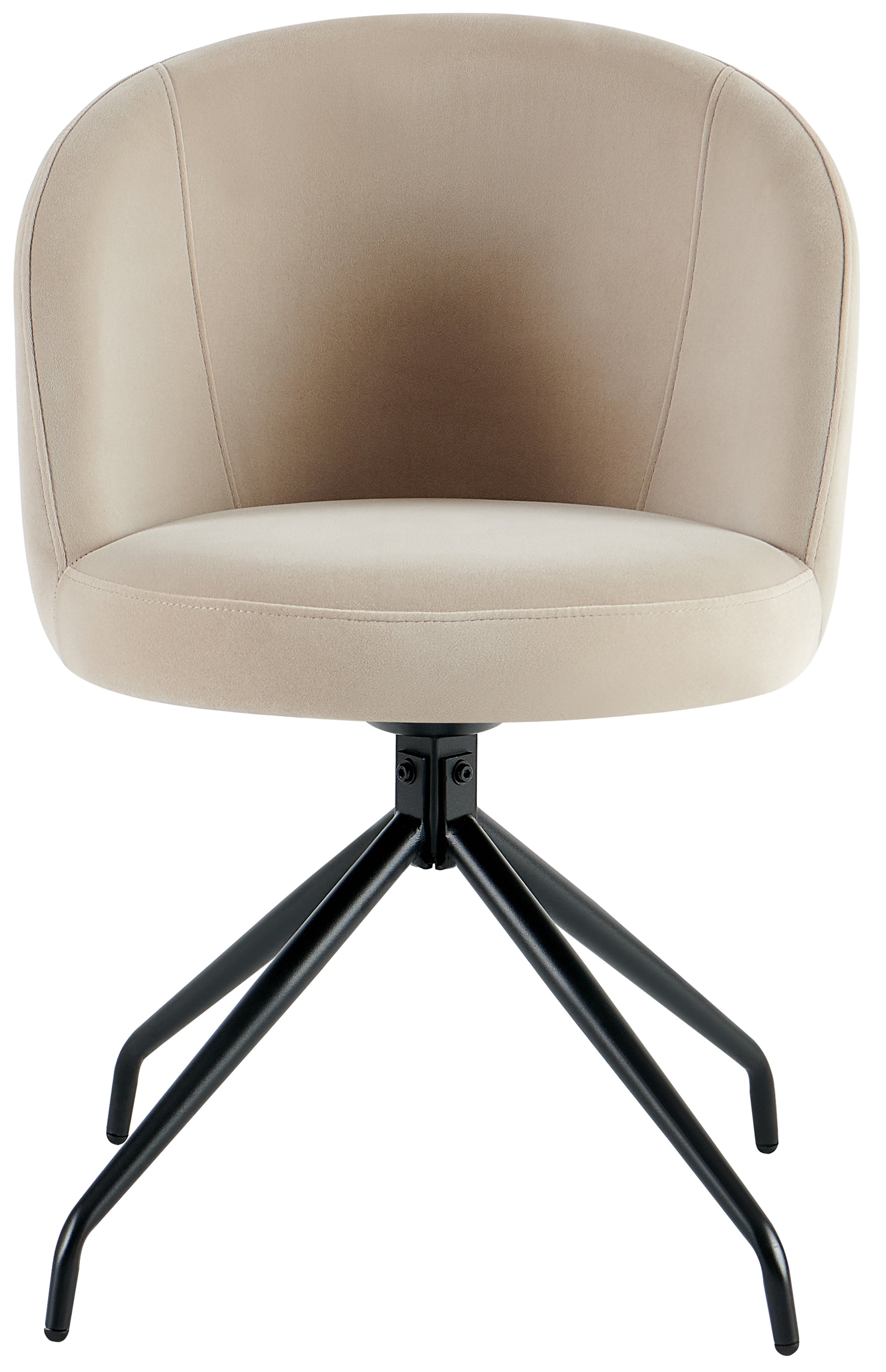 selsey-virella-drehstuhl-esszimmerstuhl-beige-samt-drehbar image 3