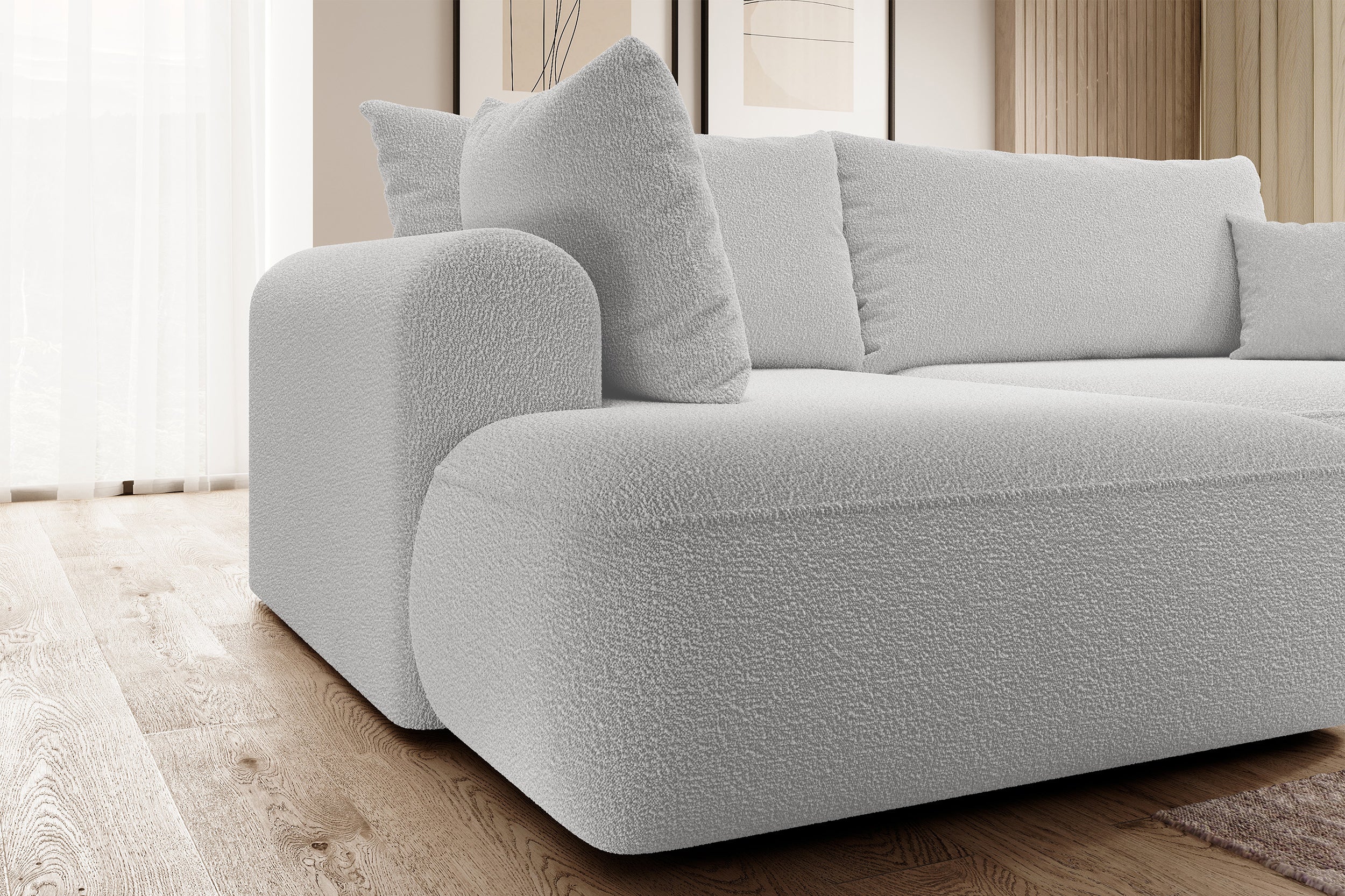 selsey-ovo-ecksofa-l-f-rmig-mit-schlaffunktion-und-stauraum-grauer-boucl-linksse image 3