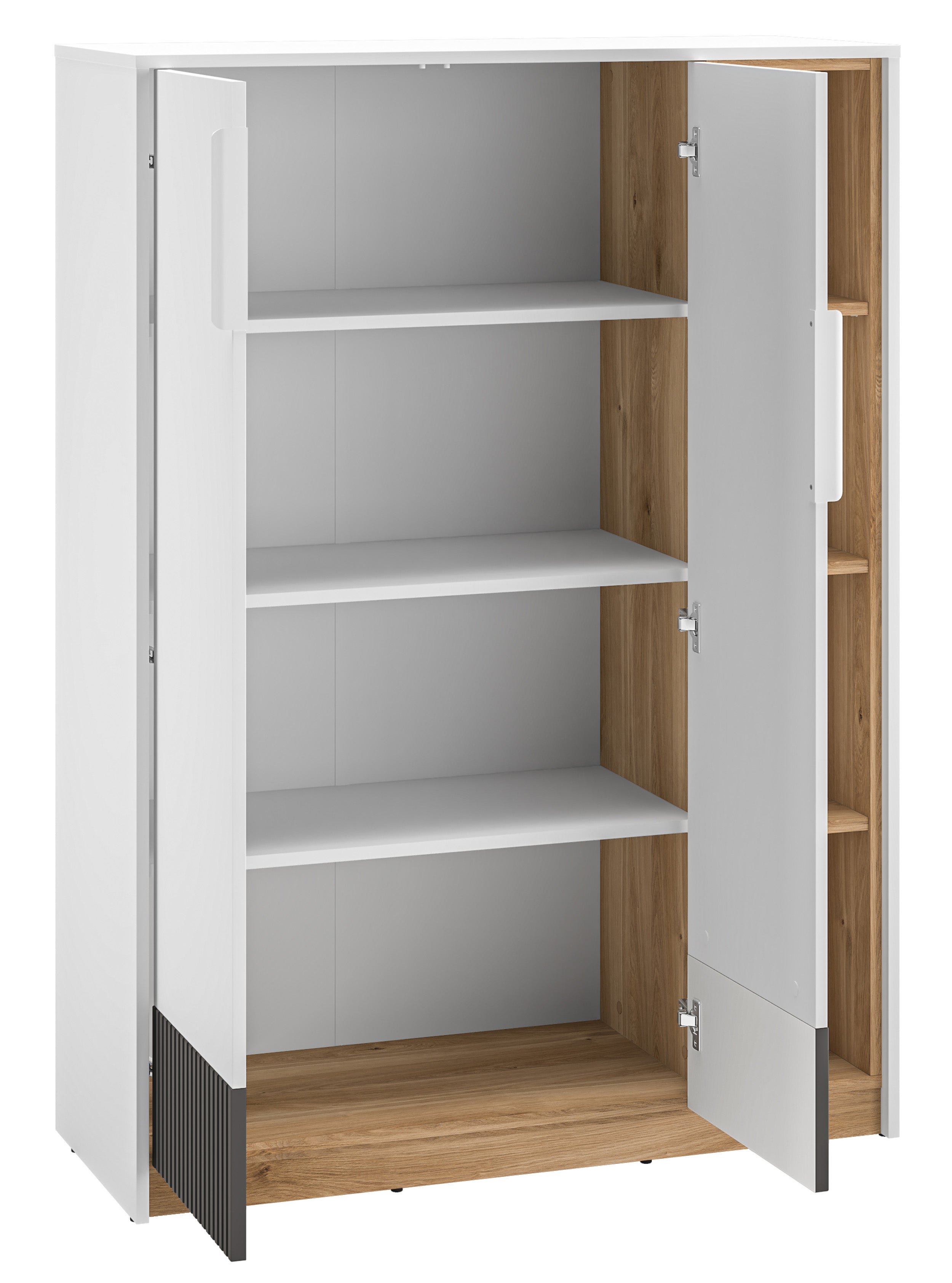 selsey-torino-zweit-rige-kommode-mit-gerillten-nischen-101-cm-eiche-honey-castel image 3