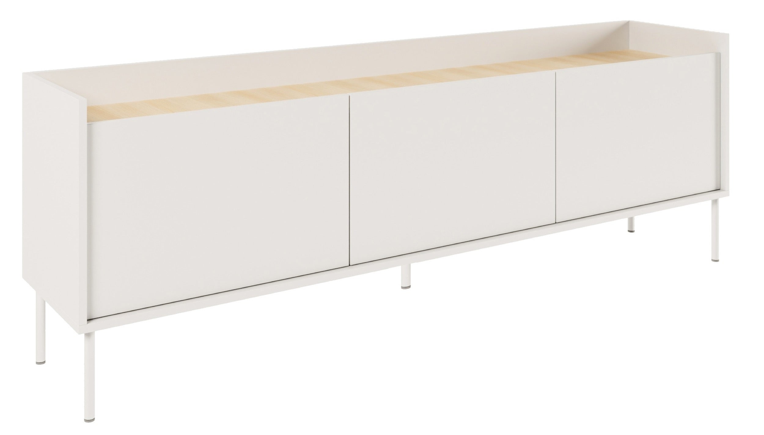 selsey-tovi-tv-schrank-dreit-rig-175-cm-wei-lindberg-eiche image 1