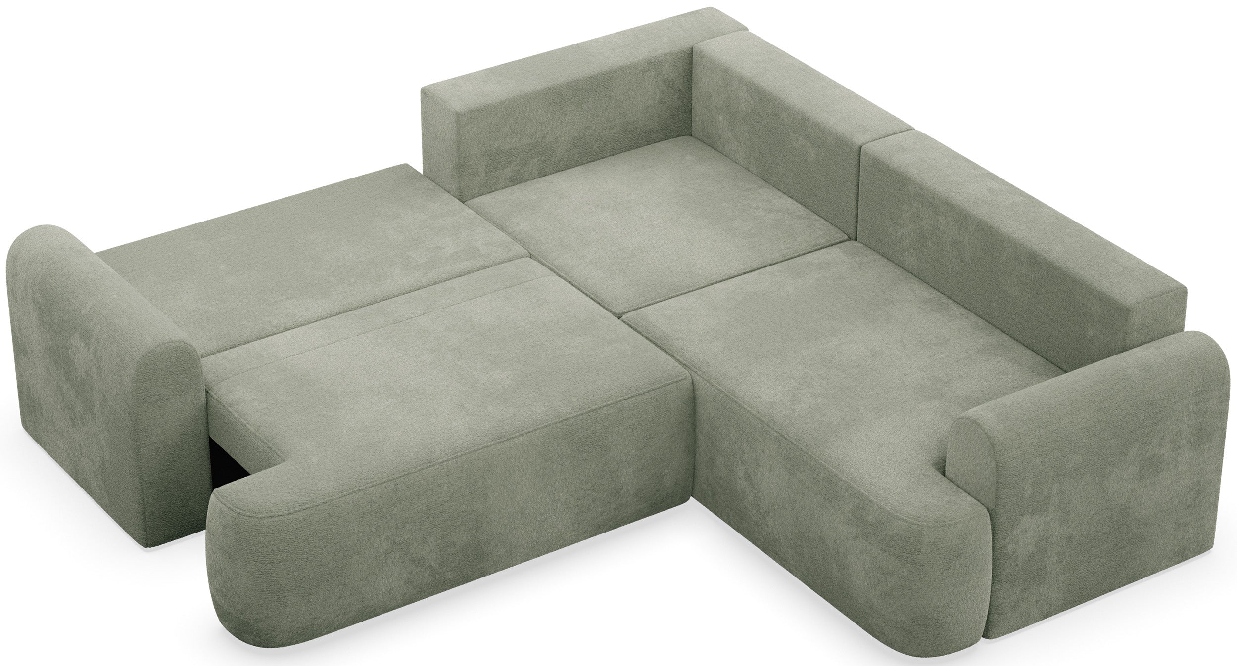 selsey-kaveo-ecksofa-mit-schlaffunktion-l-form-salbeigr-n-chenille-universell image 3