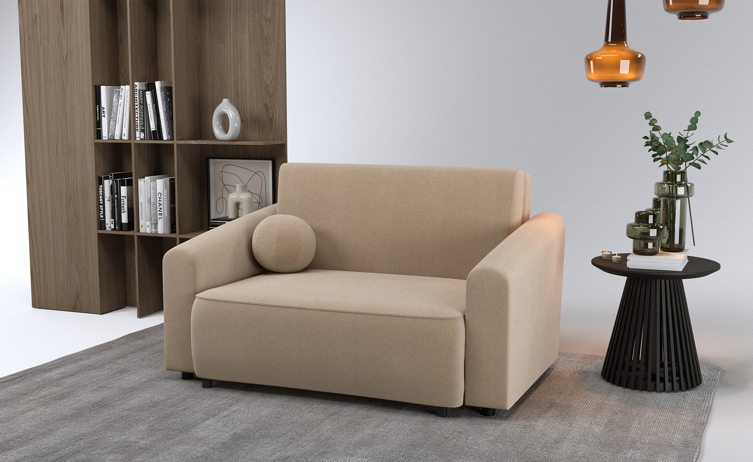 selsey-stevio-zweisitziges-ausklappbares-sofa-150-cm-mit-stauraum-beige-hydropho image 2