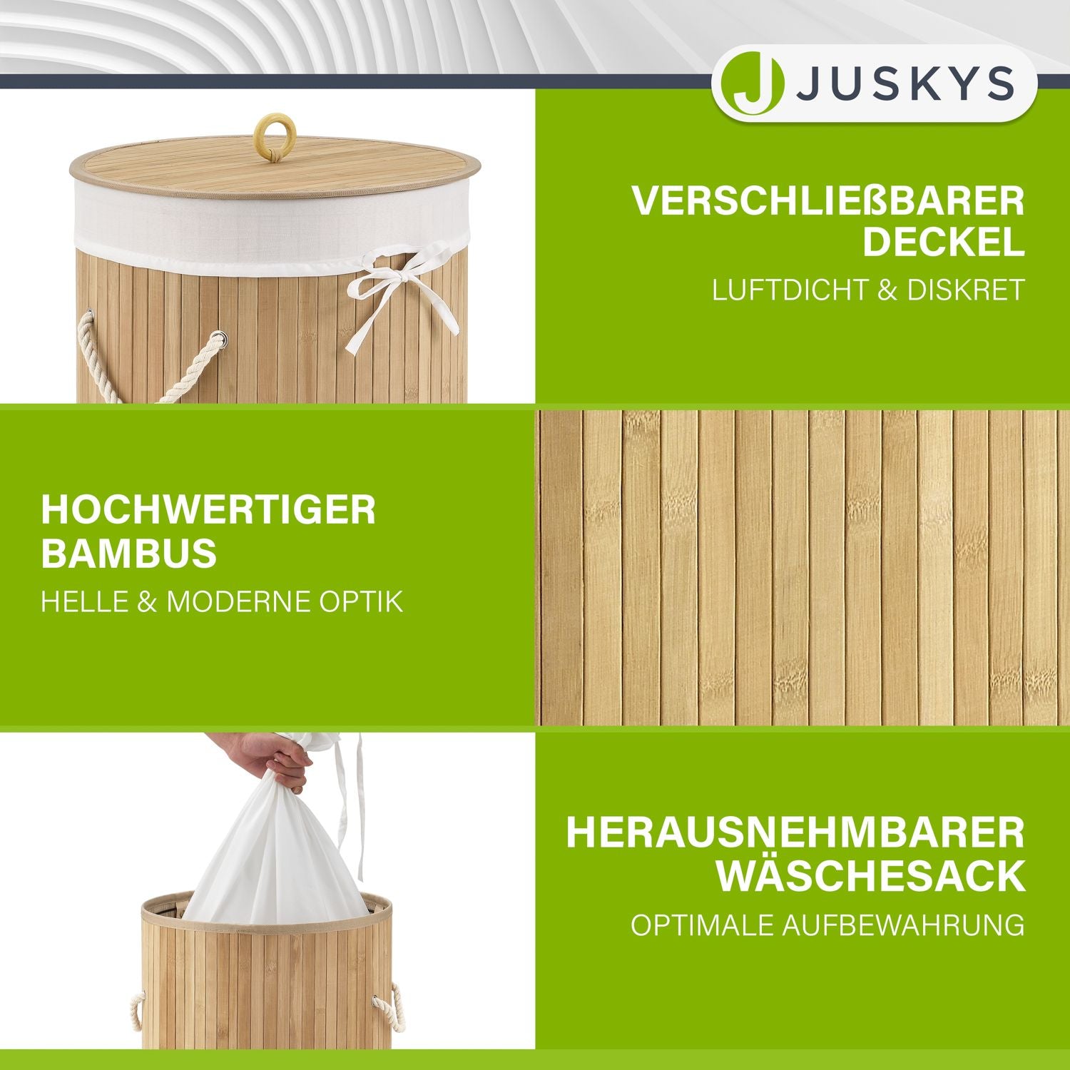 juskys-curly-round-bambus-w-schekorb-55-liter-natur-mit-deckel image 3