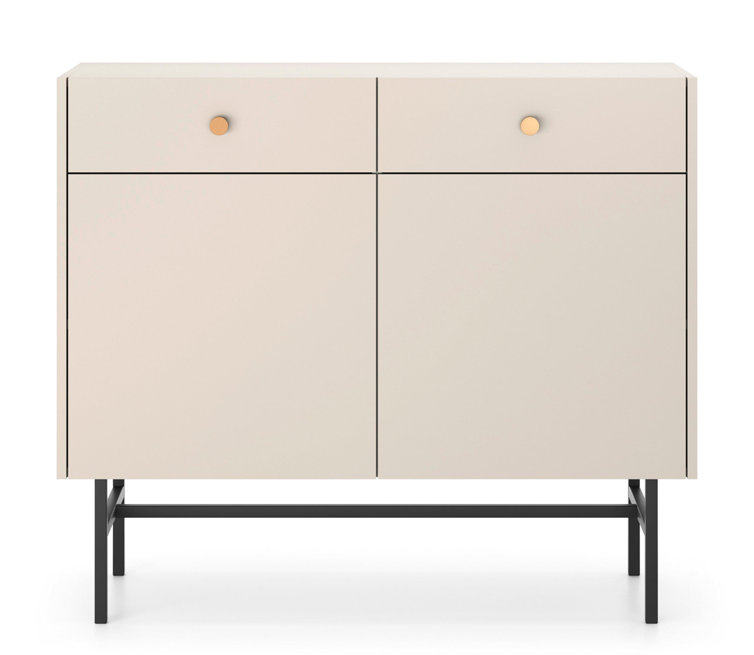 selsey-divenos-zweit-rige-kommode-mit-schubladen-104-cm-grau-beige image 4