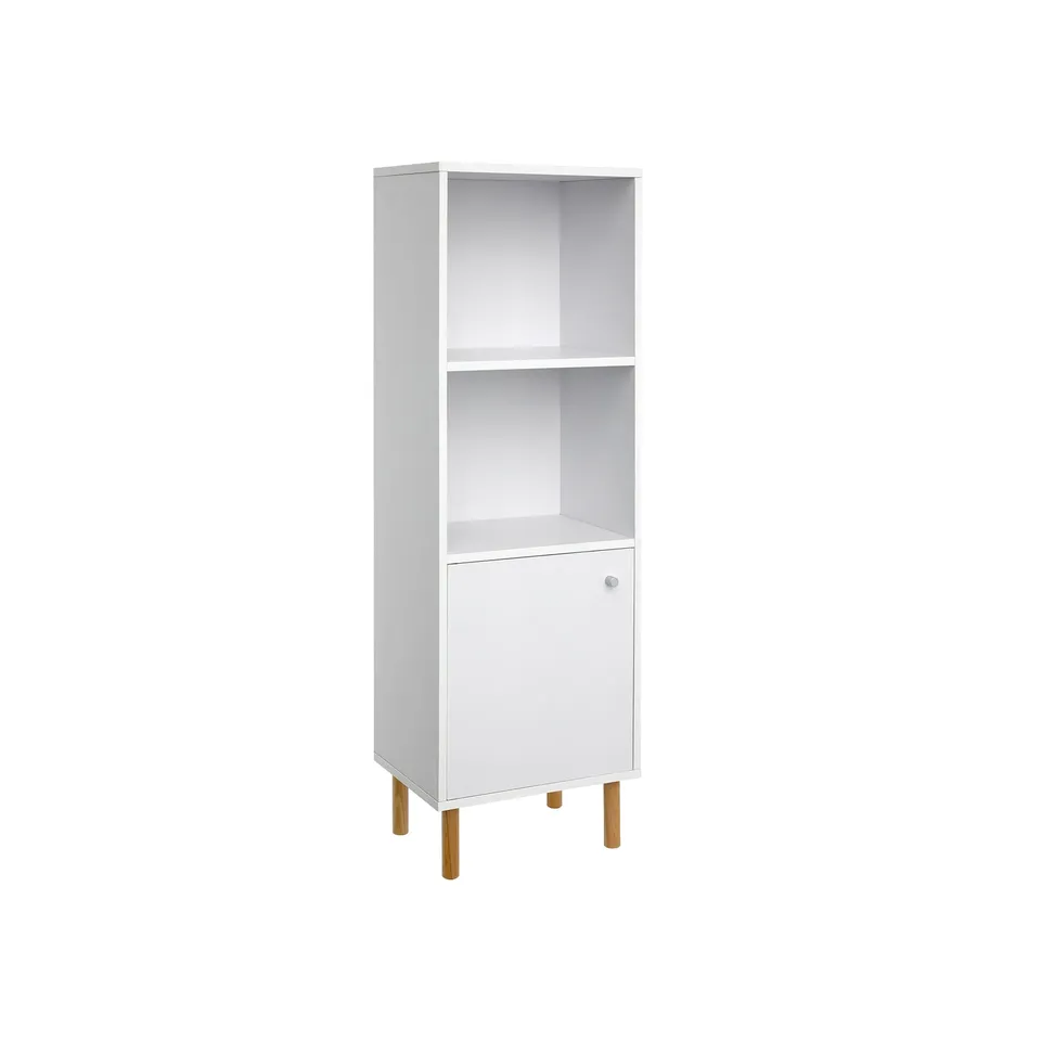 vasagle-b-cherschrank-wei-schmal-standregal-mit-t-r-3-ebenen-und-holzbeinen image 1
