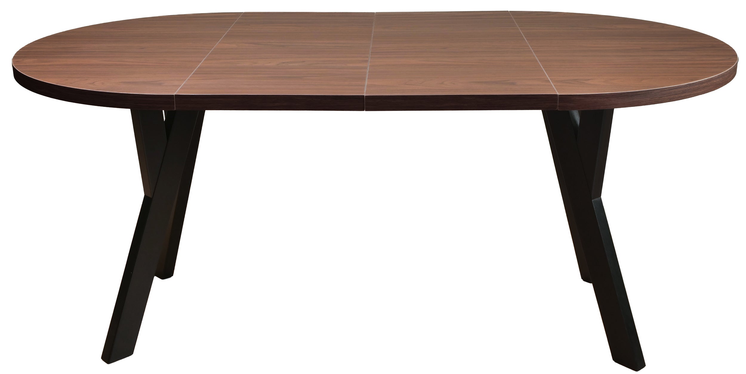 selsey-osenness-ausziehbarer-esstisch-100-180x100-cm-wisconsin-nussbaum-schwarze image 2