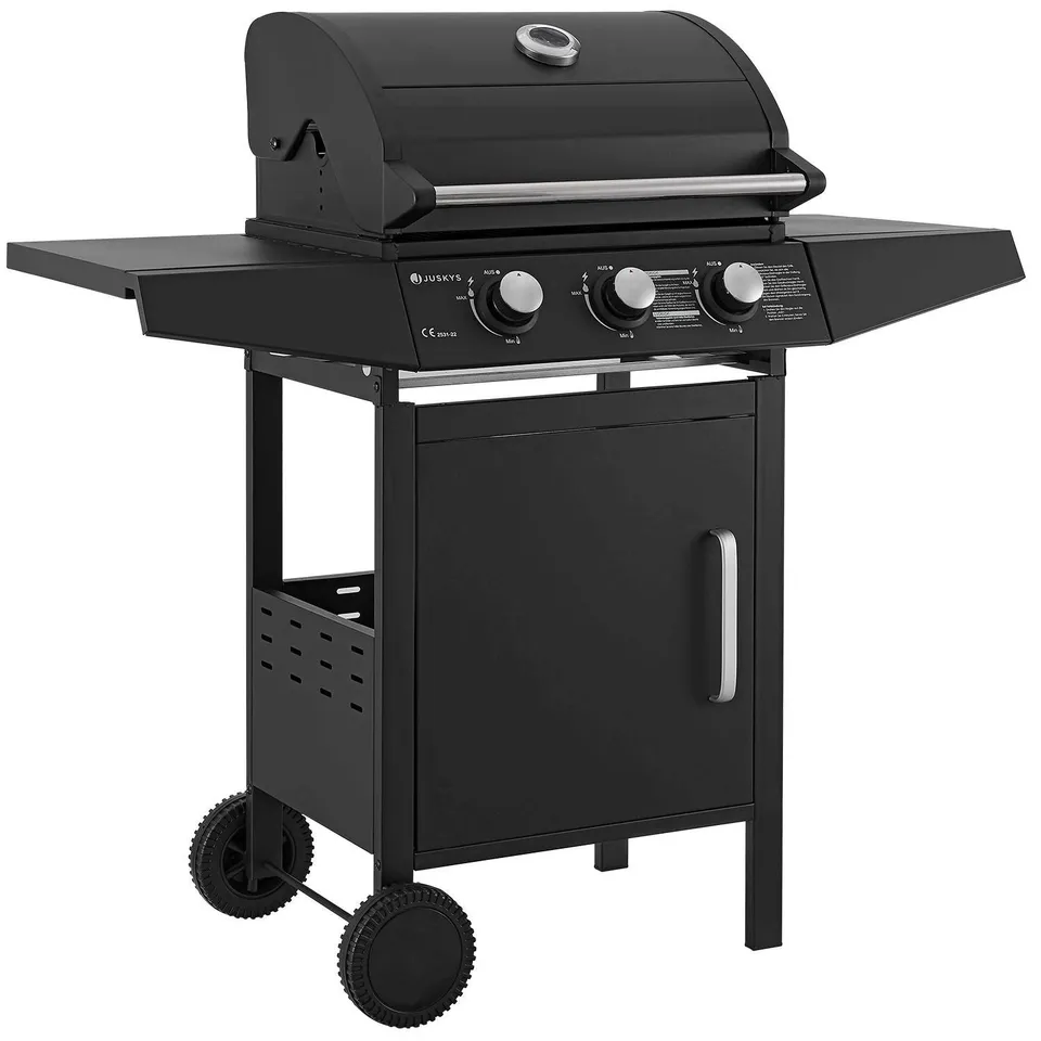 juskys-bbq-gasgrill-louisiana-3-brenner-grillwagen-mit-plane image 1