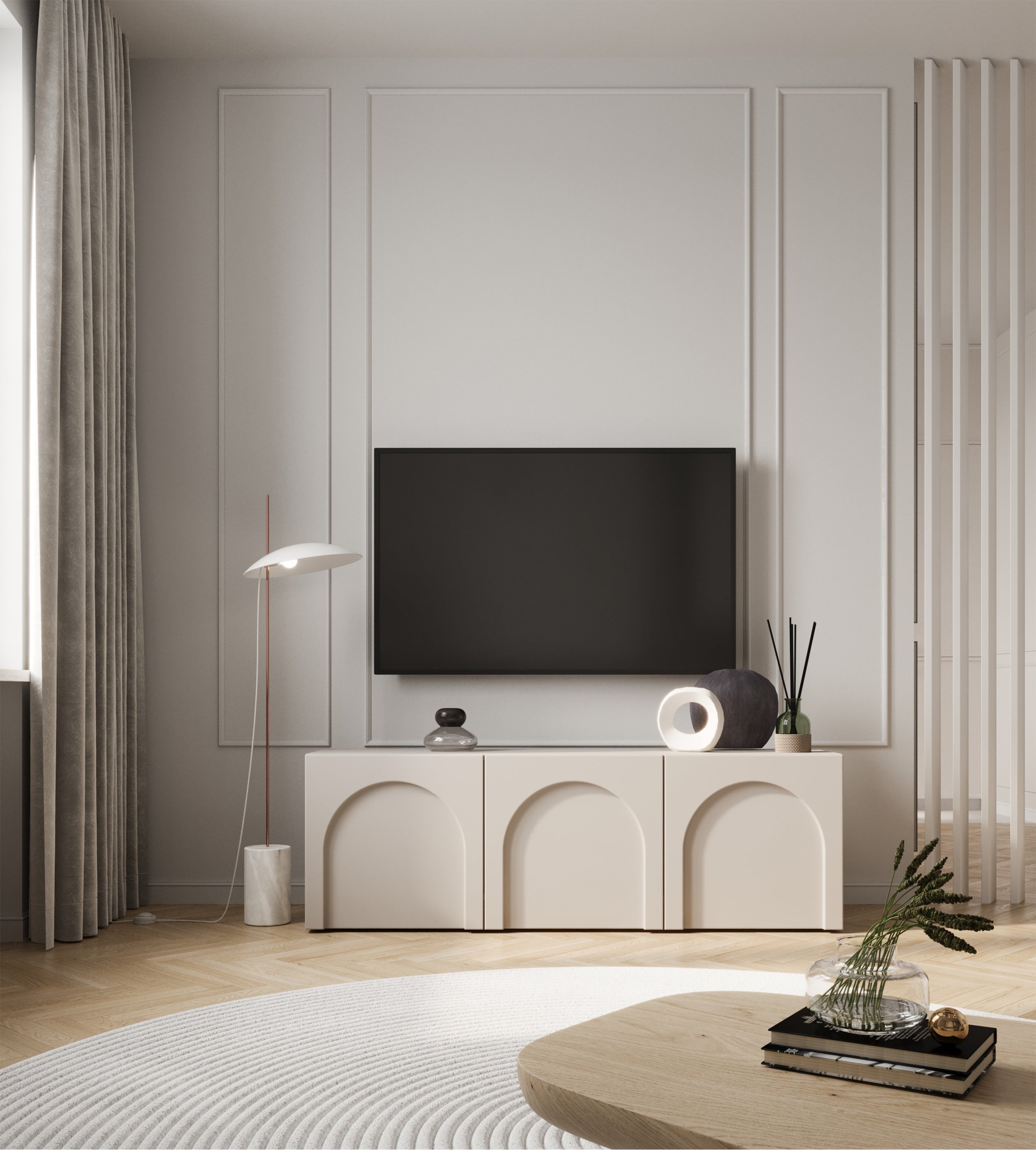 selsey-arkadia-tv-schrank-150-cm-dreit-rig-kaschmir-mit-gefr-sten-fronten image 8
