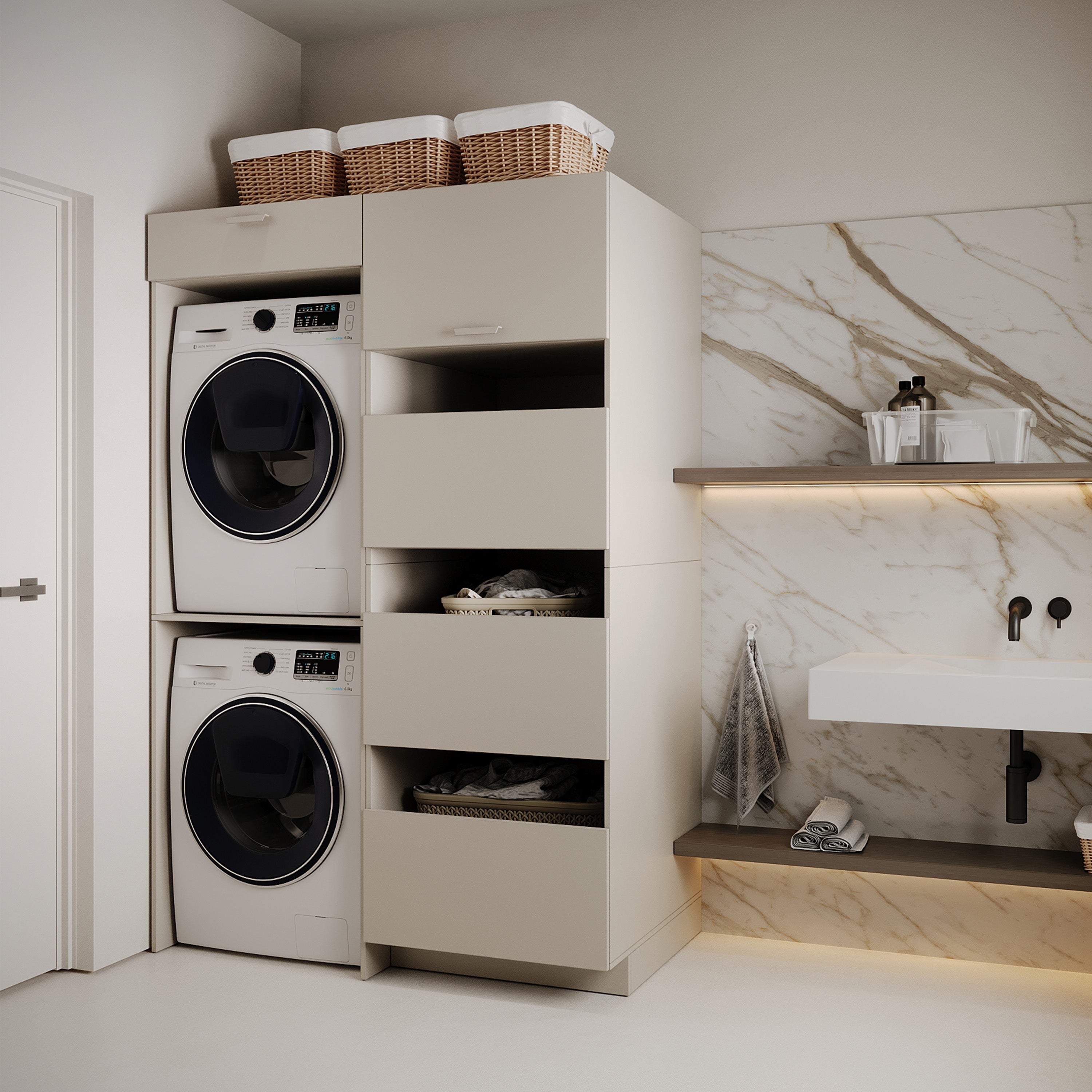 selsey-holv-badezimmerschrank-stehend-4-t-rig-68-cm-kaschmir image 2