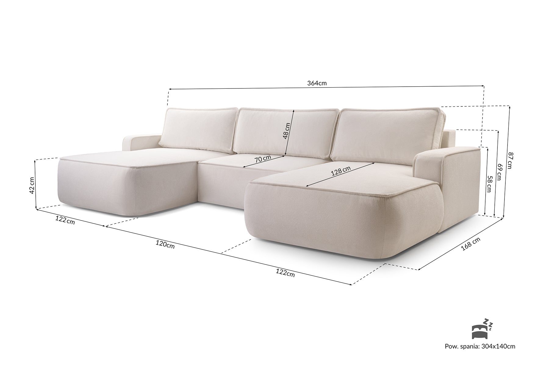 selsey-mollaro-u-eckcouch-mit-schlaffunktion-beiger-boucl-universell image 6