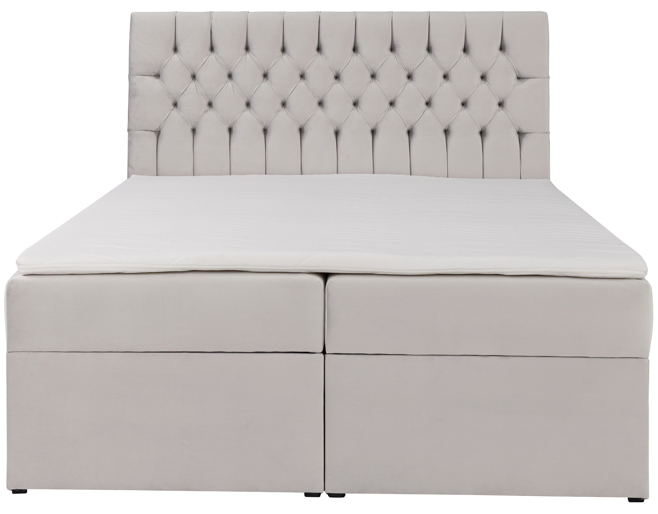 selsey-daissy-kontinentalbett-180x200-cm-hellbeige-samt-mit-stauraum-und-topper image 3