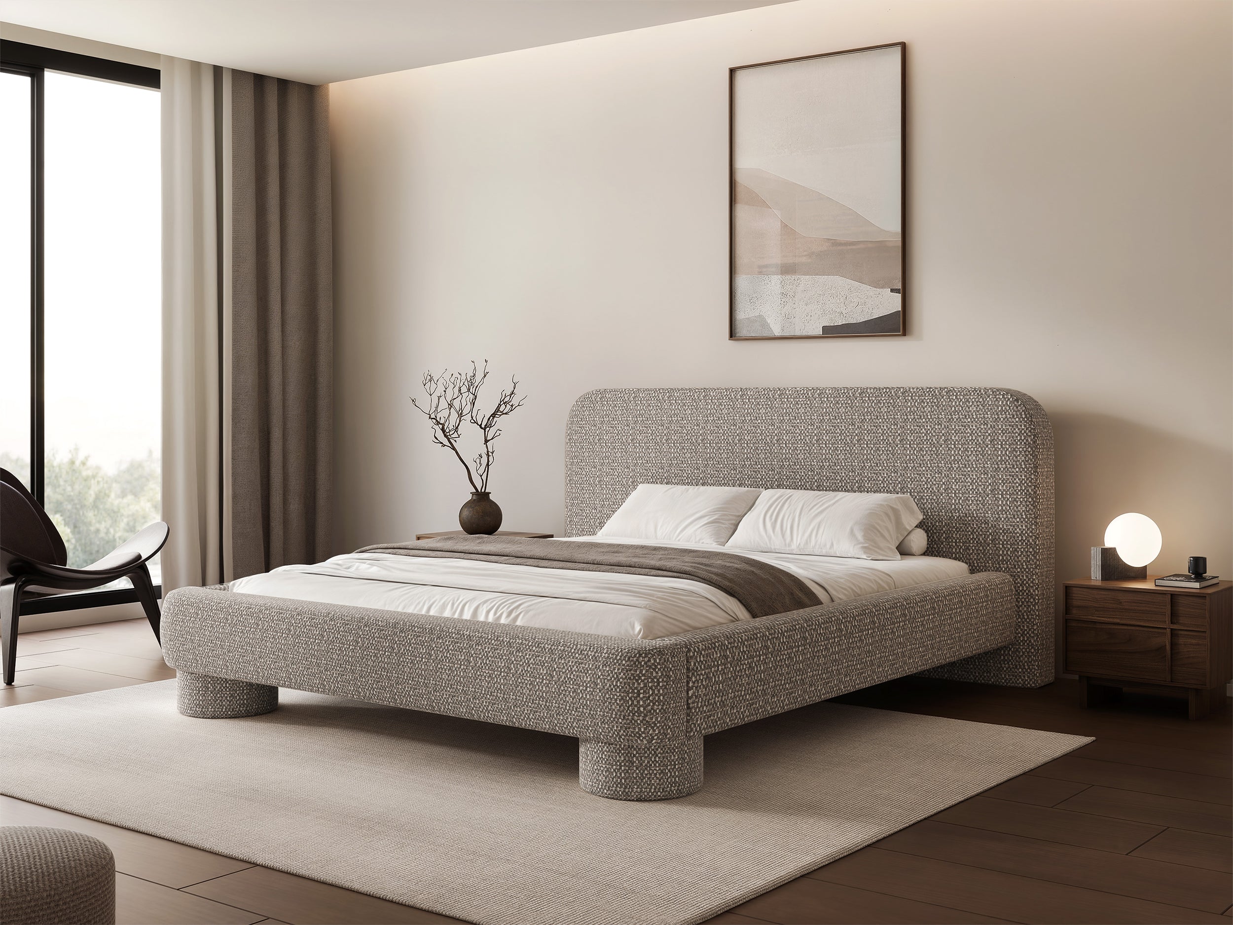 selsey-fredo-gepolstertes-bett-160x200-mit-stauraum-grau-beiges-chenille image 4