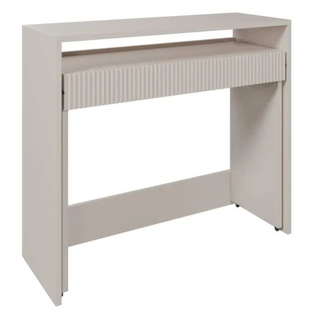 selsey-zoom-schreibtisch-ausziehbar-mit-schublade-rillenfront-98-cm-kaschmir image 1