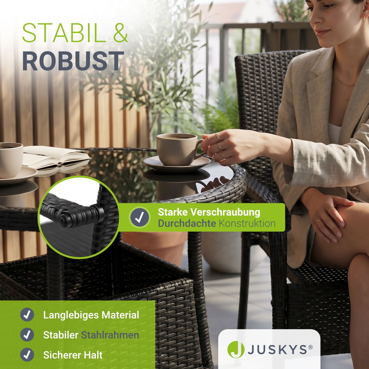 juskys-yoro-polyrattan-gartenst-hle-2er-set-stapelbar-mit-armlehnen-schwarz image 2