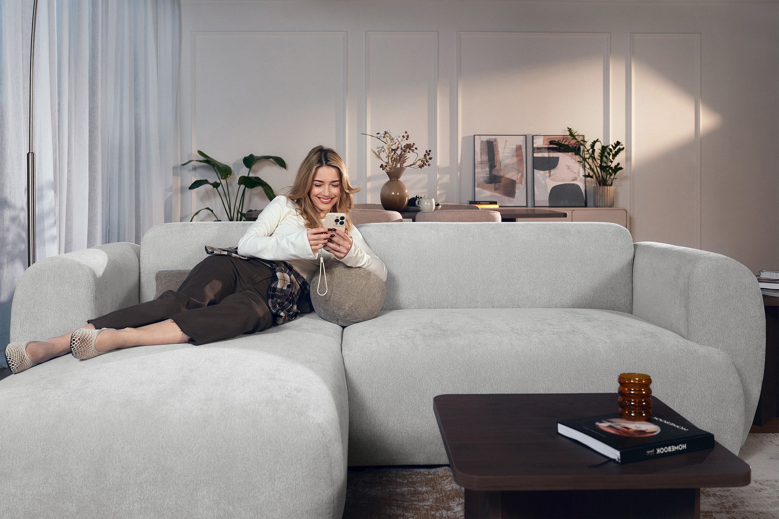 selsey-emia-ecksofa-links-l-form-hellgrau-chenille-mit-schlaffunktion image 3