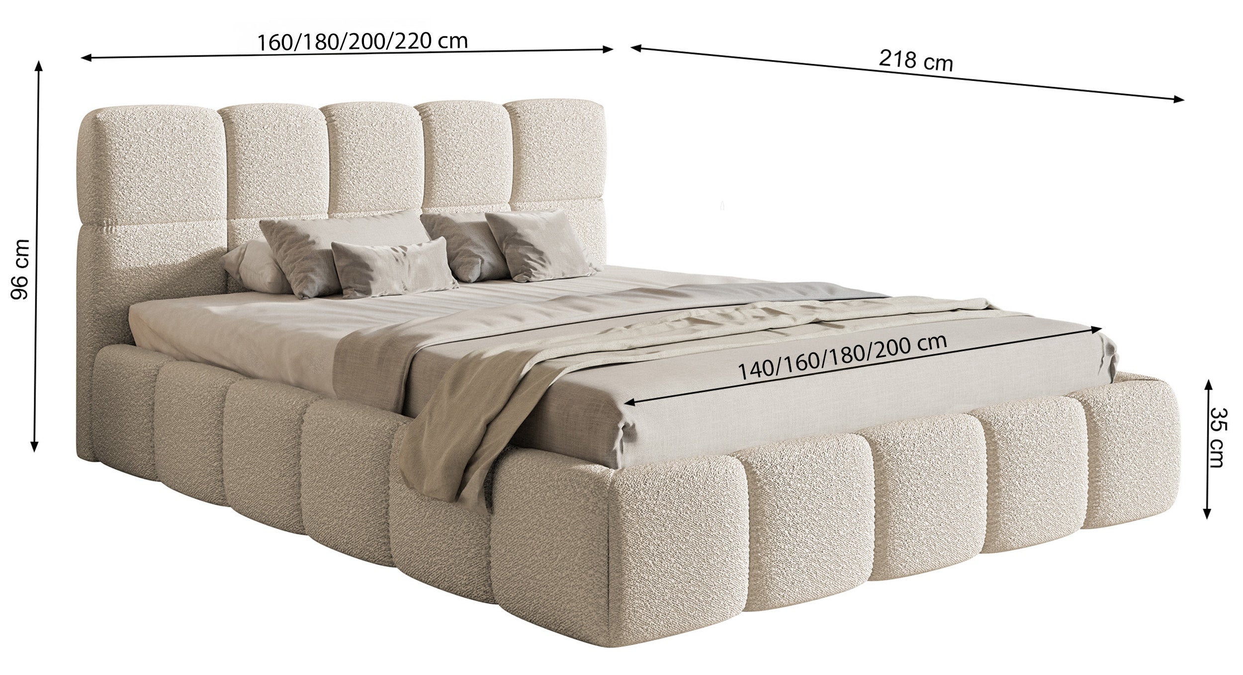 selsey-cloudy-polsterbett-140x200-cm-hellbeige-chenille-wasserabweisend image 5