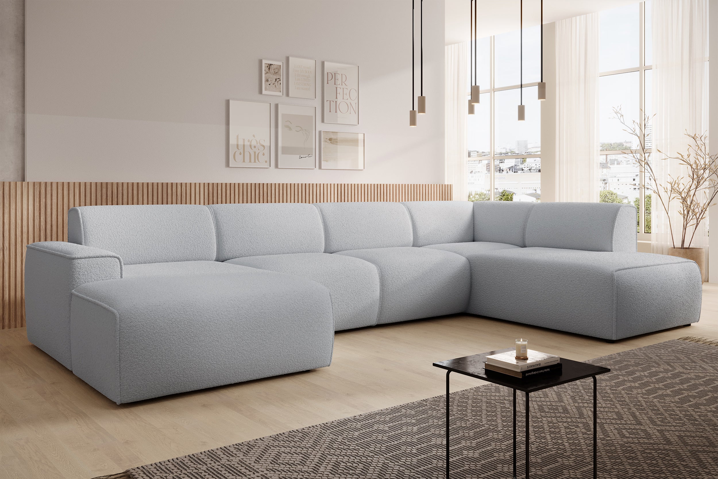 selsey-bouvi-ecksofa-u-f-rmig-rechtsseitig-hellgrauer-boucl image 3
