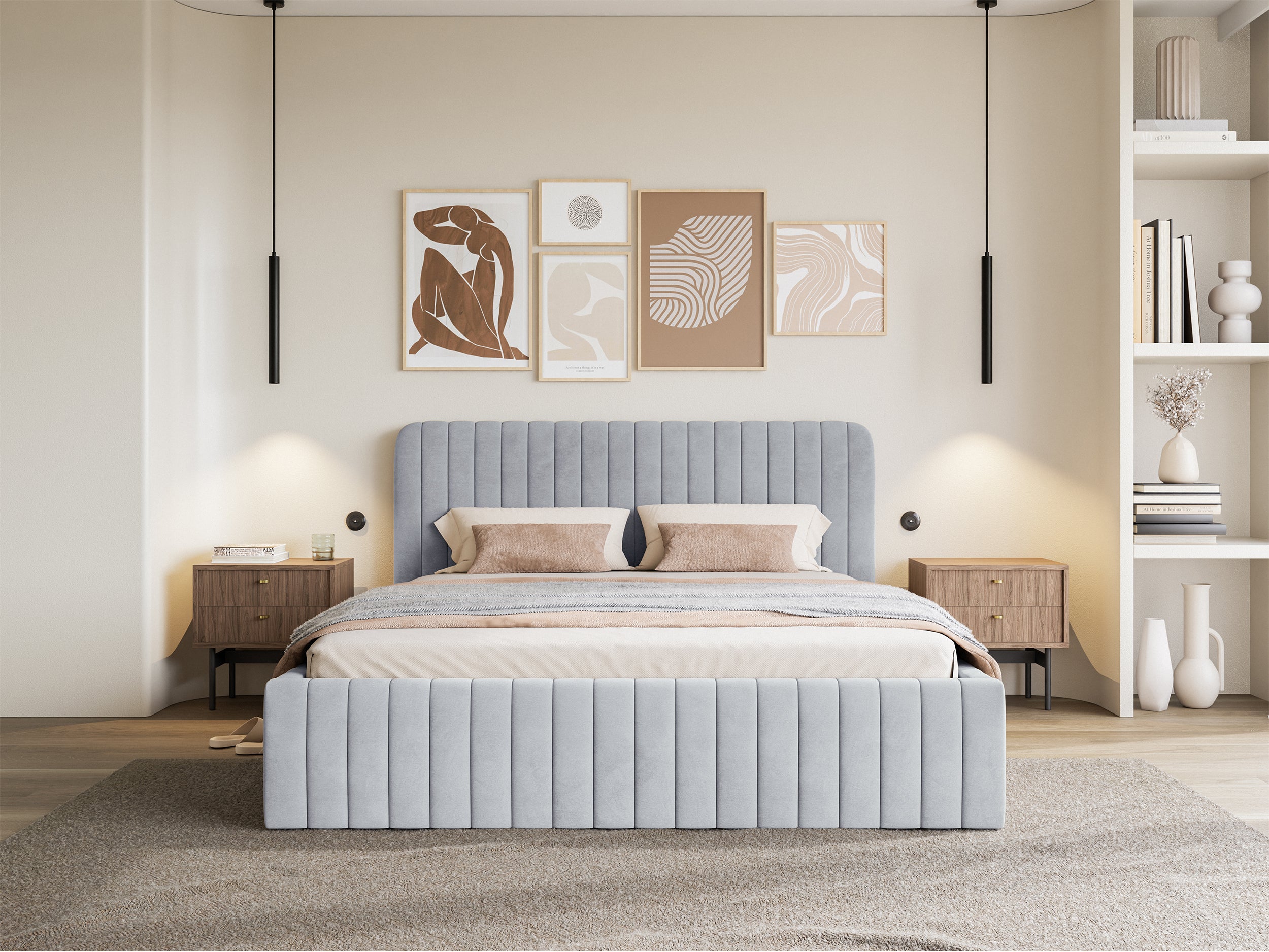 selsey-saliano-polsterbett-140x200-cm-taubenblau-velours-wasserabweisend-mit-sta image 3