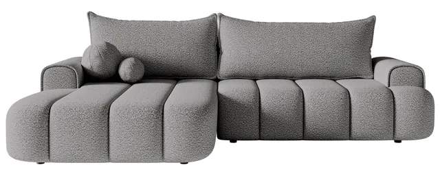 selsey-dandelino-ecksofa-links-l-form-mit-schlaffunktion-und-stauraum-grau-boucl image 1
