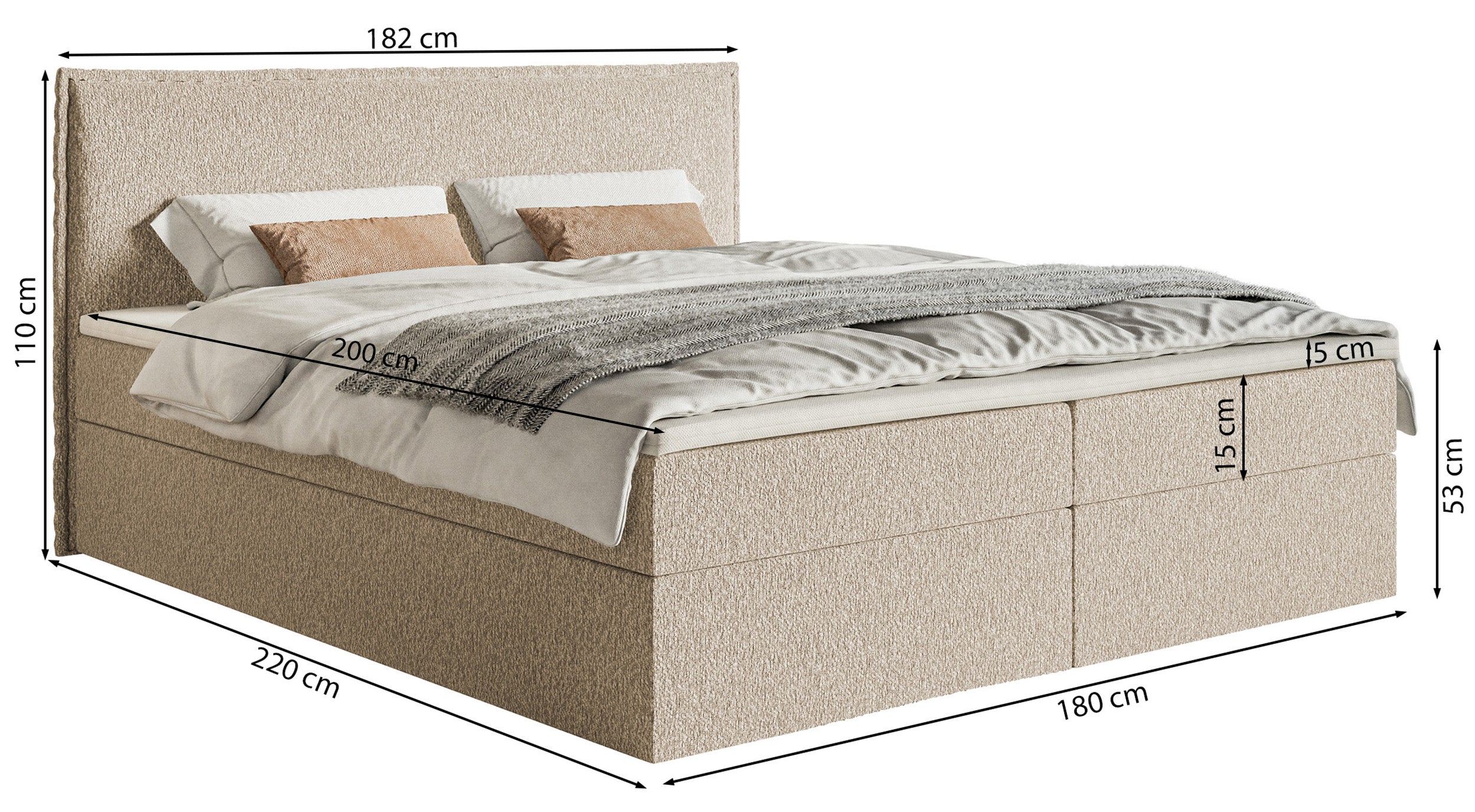 selsey-softie-kontinentalbett-180x200-cm-hellgrau-chenille-mit-stauraum-und-topp image 7