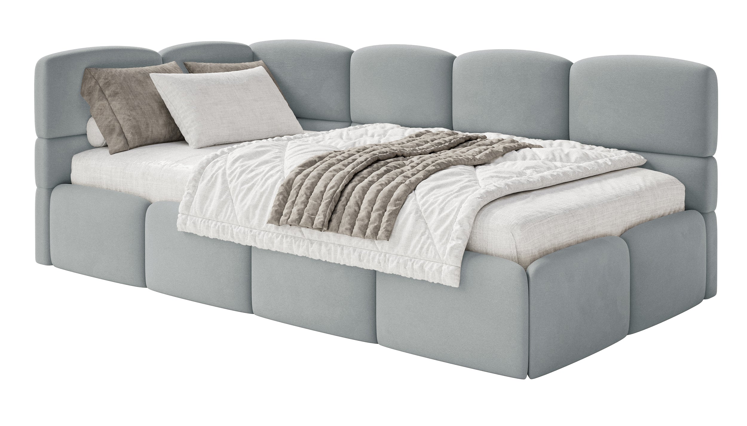 selsey-cloudy-jugendbett-120x200-cm-linksseitig-mit-stauraum-grauer-velours image 1