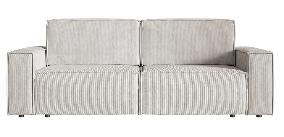 selsey-copertino-dreisitziges-ausklappbares-schlafsofa-sand-cordstoff image 1
