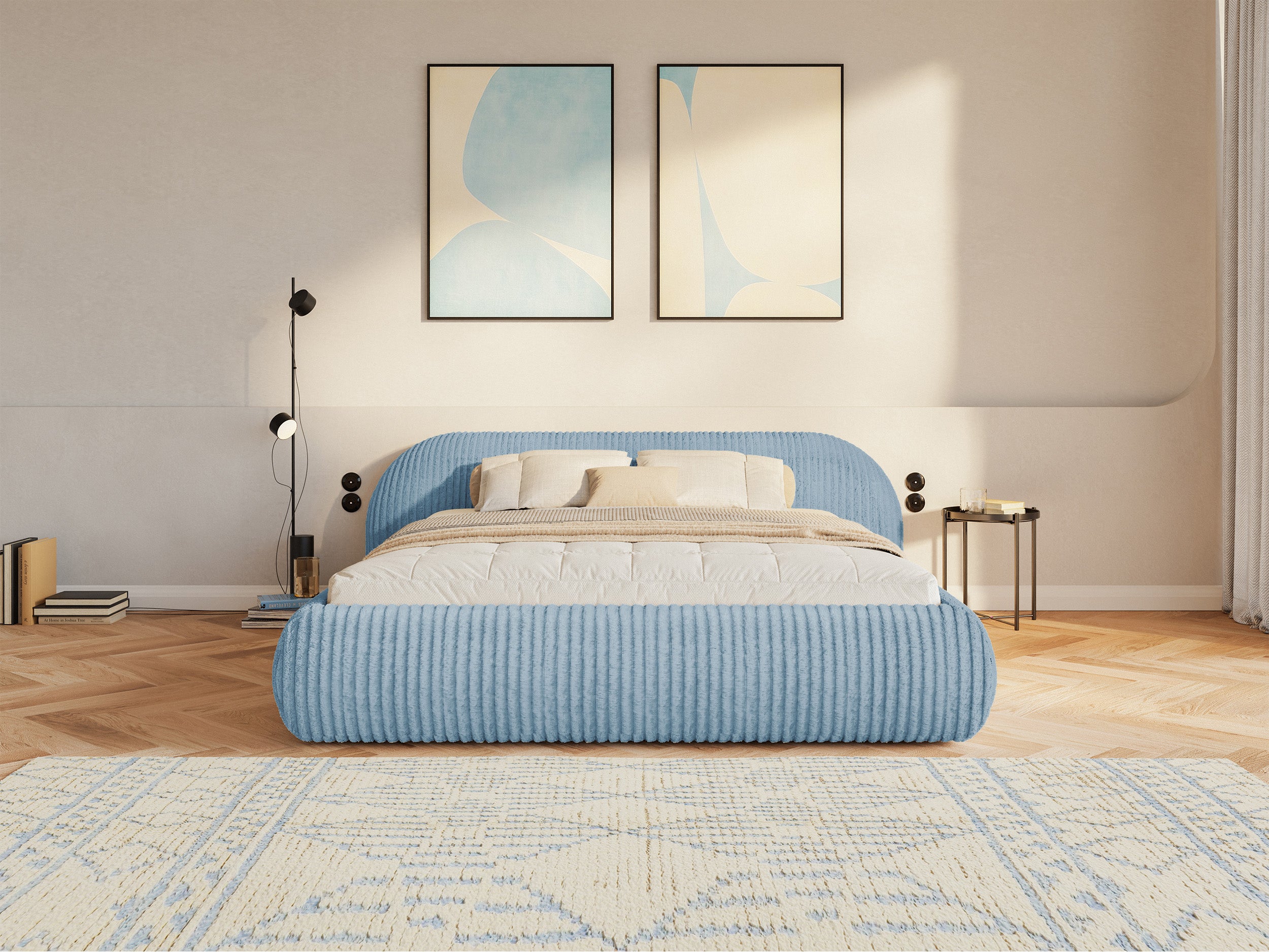 selsey-shels-low-polsterbett-160x200-cm-blau-dicker-cordstoff image 5