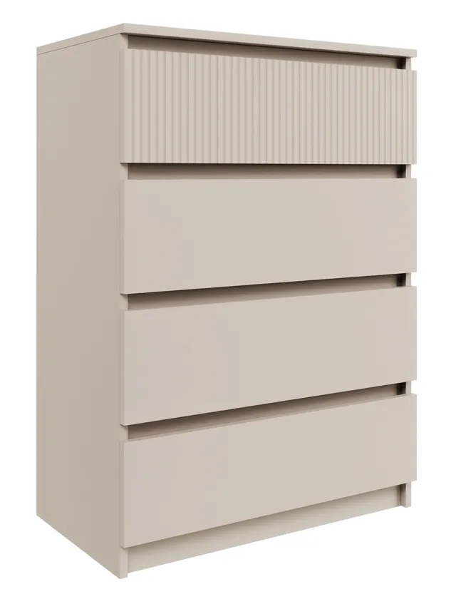 selsey-sandia-kommode-70-cm-kaschmir-mit-4-schubladen-rillenfront image 1